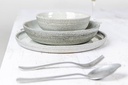 Skål, rund, Ø16x6cm, støvet hvid, stentøj, SHADE, (6 stk.) - Skål, rund, Ø16x6cm, støvet hvid, stentøj, SHADE, (6 stk.)