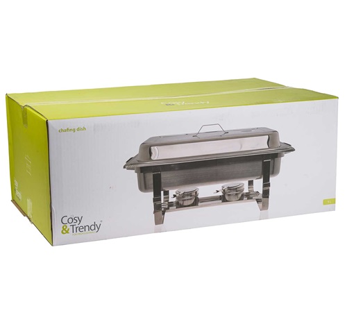 Chafing Dish, 9L, rustfri stål, mørk grå, (1 stk.) - Chafing Dish, 9L, rustfri stål