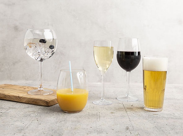 Ølglas, 320ml, Ø7x15cm, TRITAN, (6 stk.) - Ølglas, 320ml, Ø7x15cm, TRITAN, (6 stk.)