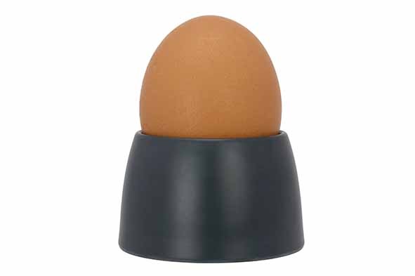 Æggebæger, sort, rund, Ø6x3,7cm, melamin, KUPO, (sæt á 4 stk.) - Æggebæger, sort, rund, Ø6x3,7cm, melamin, KUPO, (sæt á 4 stk.)