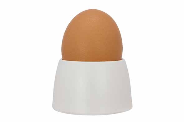 Æggebæger, hvid, rund, Ø6x3,7cm, melamin, KUPO, (sæt á 4 stk.) - Æggebæger, hvid, rund, Ø6x3,7cm, melamin, KUPO, (sæt á 4 stk.)