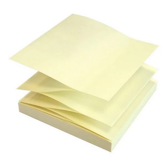 Sticky notes, Z-notes, Stick'N, gul, 76x76mm, 100 ark, (12 pakker) - Post it blokke