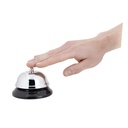 Receptionsklokke, Ø8,5cm, metal, (1 stk.) - Receptionsklokke, Ø8,5cm, metal, (1 stk.)