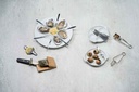 Østerstallerken, Ø28,5x2,5cm, østers-design, hvid, porcelæn, (1 stk.) - Østerstallerken, Ø28,5x2,5cm, østers-design, hvid, porcelæn, (1 stk.)