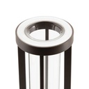 LED bordlampe/vase, FLORENCE, Securit, ledningsfri og genopladelig, brun (1 stk.)