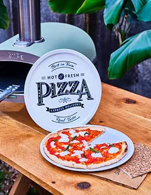 Pizzatallerken, Ø31cm, hvid, porcelæn, (6 stk.) - Pizzatallerken, Ø31cm, hvid, porcelæn, (6 stk.)