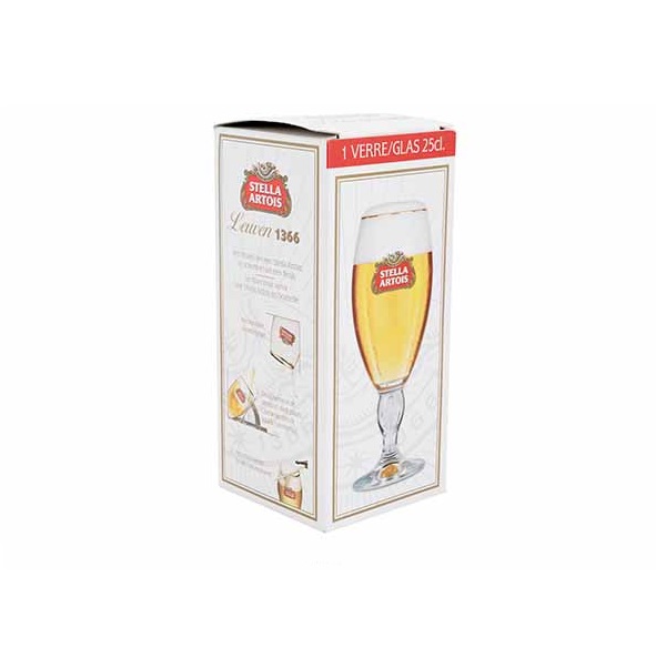 Ølglas på stilk, 25cl, Stella, (1 stk.) - Ølglas på stilk, 25cl, Stella, (1 stk.)
