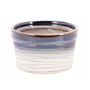 Ramekin, 80 ml, Ø7x4,3cm, hvid/blå, NORA, (12 stk.) - Ramekin, Ø7x4,3cm, hvid/blå, NORA, (12 stk.)