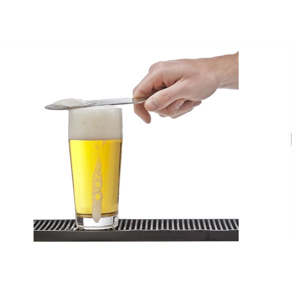 Skumskraber til øl, 23,5x3x0,07cm, rustfrit stål, (1 stk.) - Skumskraber til øl, 23,5x3x0,07cm, rustfrit stål, (1 stk.)