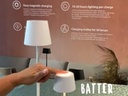 LED bordlampe, MONTE-CARLO, Securit, ledningsfri og genopladelig, hvid, (1 stk.) - LED bordlampe, MONTE-CARLO, Securit, ledningsfri og genopladelig, hvid, (1 stk.)