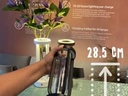 LED bordlampe/vase, FLORENCE, Securit, ledningsfri og genopladelig, sort (1 stk.) - LED bordlampe/vase, FLORENCE, Securit, ledningsfri og genopladelig, sort (1 stk.)