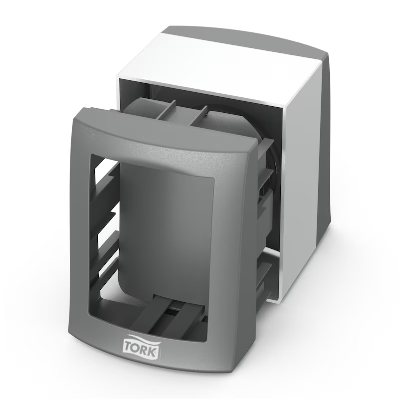 Servietdispenser, Fastfold, grå, N2, 271800, Tork, (1 stk.) - Servietdispenser, Fastfold, grå, N2, 271800, Tork, (1 stk.)