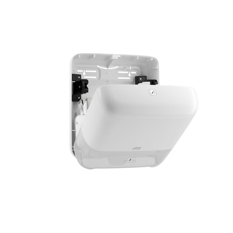 Papirdispenser til håndklædeark på rulle, hvid, H1, 551000, Tork, Matic, (1 Stk.)