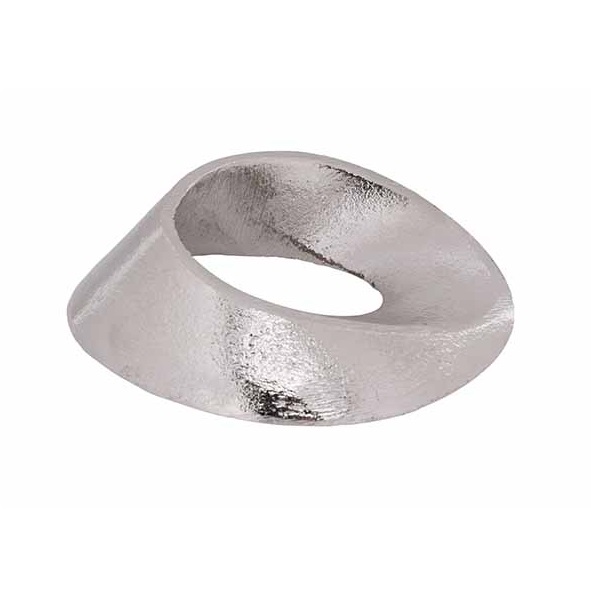Servietring, oval, sølv, nikkel, (sæt á 4 stk.) - Servietring, oval, sølv, nikkel, (sæt á 4 stk.)