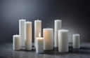Bloklys, 18cm, Ø7cm, hvid, 80 timer, paraffin, (12 stk.) - Bloklys, 18cm, Ø7cm, hvid, 80 timer, paraffin, (12 stk.)