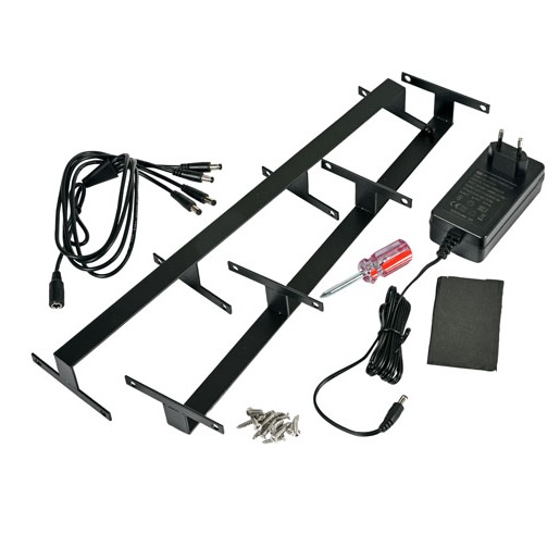 LED ladestationholder, 430x305mm, sort, Duni, (1 stk.) - LED ladestation, 430x305mm, sort, Duni, (1 stk.)