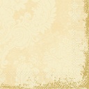 Middagsserviet, 3-lags, 40x40cm, Royal creme, Duni, (1000 stk.) - Middagsserviet, 3-lags, 40x40cm, Royal creme, Duni, (1000 stk.)