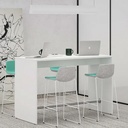 Højbord, Nuuk, 70x160x105h cm, antracit eller hvid, (1 stk.) (Hvid) - Højbord, Nuuk, 70x160x105h cm, antracit eller hvid, (1 stk.)