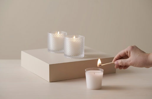 Fyrfadslys, Switch & Shine Refill, 25 timer, 6,5x6,5cm, Svanemærket, hvid, Duni, (12 stk.) - Fyrfadslys, Switch & Shine Refill, 25 timer, 6,5x6,5cm, Svanemærket, hvid, Duni, (12 stk.)