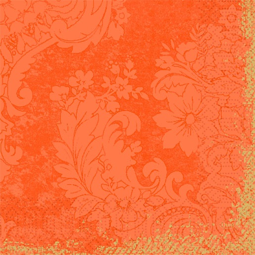 Serviet, 3-lags, 33x33cm, Royal Sun Orange, Duni, (1000 stk.) - Serviet, 3-lags, 33x33cm, Royal Sun Orange, Duni, (1000 stk.)