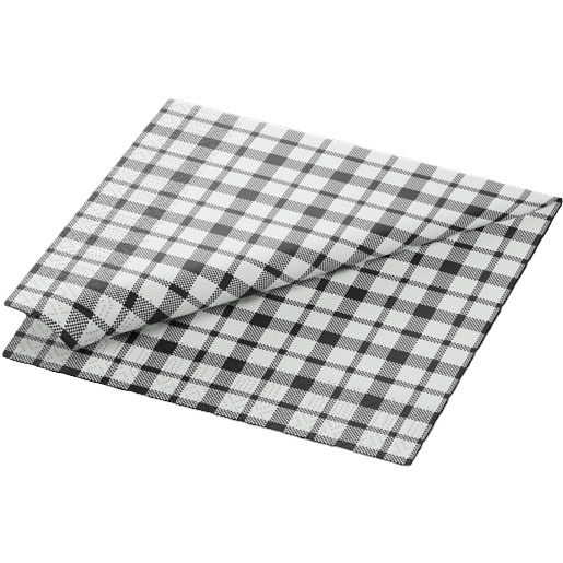 Middagsserviet, 3-lags, 1/8fold, 40x40cm, "Izza", Duni, (1000 stk.) - Middagsserviet, 3-lags, 1/8fold, 40x40cm, "Izza", Duni, (1000 stk.)