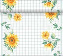 Dug, bordløbere, Tete-A-Tet, Dunicel, 0,4x24m, "Sunflower day", Duni, (4 stk.) - Dug, bordløbere, Tete-A-Tet, Dunicel, 0,4x24m, "Sunflower day", Duni, (4 stk.)