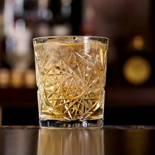 Lowballglas, 35 cl, klar med mønster, glas, Hobstar, LIBBEY, (6 stk.) - Drinksglas, 35 cl, klar med mønster, glas, Hobstar, LIBBEY, (6 stk.)