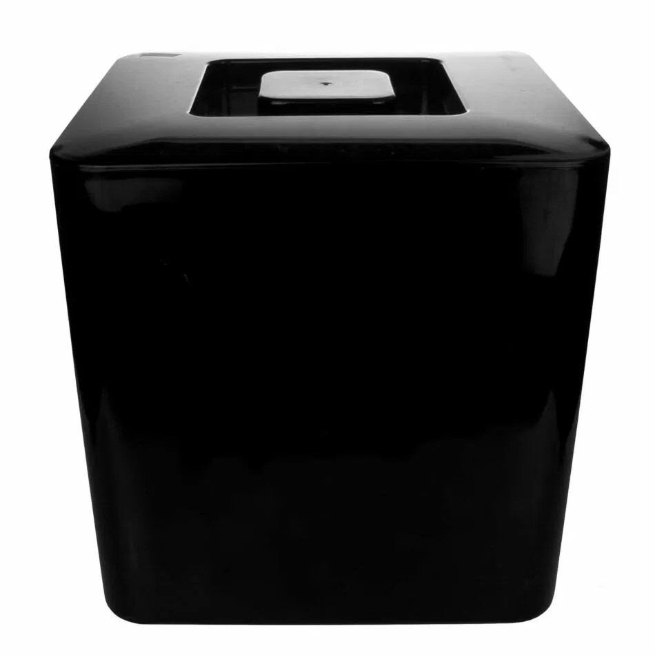 Isspand med låg, 10 ltr, 25x24cm, firkantet, plastik, sort, (1 stk.) - Isspand med låg, 10 ltr, 25x24cm, firkantet, plastik, sort, (1 stk.)