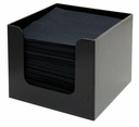 Servietholder, plastik, blanksort, 13,8x13,8x10,2cm, Beaumont, (1 stk.) - Servietholder, plastik, blanksort, 13,8x13,8x10,2cm, Beaumont, (1 stk.)