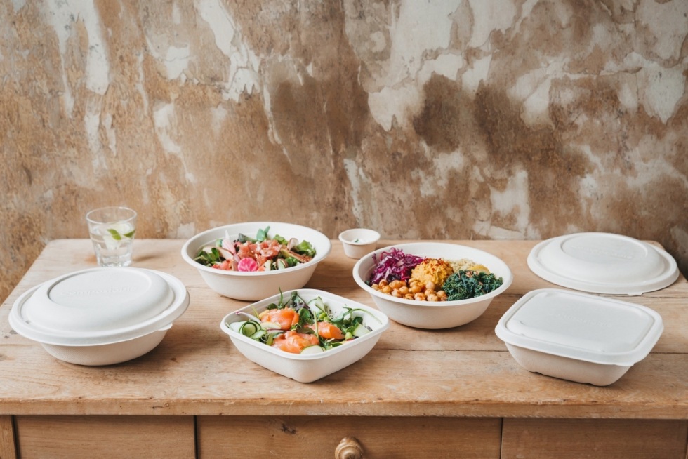 Salatskål, 750ml, ø21cm, rund, bagasse, (300 stk.)
