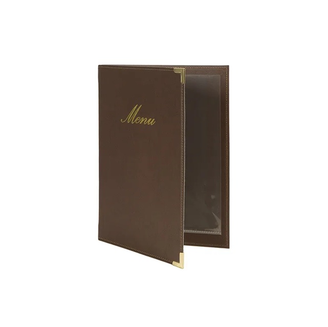 Menuomslag, Securit® CLASSIC, PU, flere varianter, (1 stk.) (Brun, A5) - Menuomslag, Securit® CLASSIC, PU, flere varianter, (1 stk.)