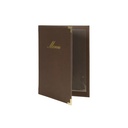 Menuomslag, Securit® CLASSIC, PU, flere varianter, (1 stk.) (Brun, A5) - Menuomslag, Securit® CLASSIC, PU, flere varianter, (1 stk.)