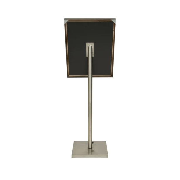 LED Informationsdisplay til 4xA4 med 125 cm stander, Securit® CLASSIC, flere farver, (1 sæt) (Brun) - LED Informationsdisplay til 4xA4 med 125 cm stander, Securit® CLASSIC, flere farver, (1 sæt)