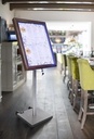 LED Informationsdisplay til 4xA4 med 125 cm stander, Securit® CLASSIC, flere farver, (1 sæt) (Brun) - LED Informationsdisplay til 4xA4 med 125 cm stander, Securit® CLASSIC, flere farver, (1 sæt)