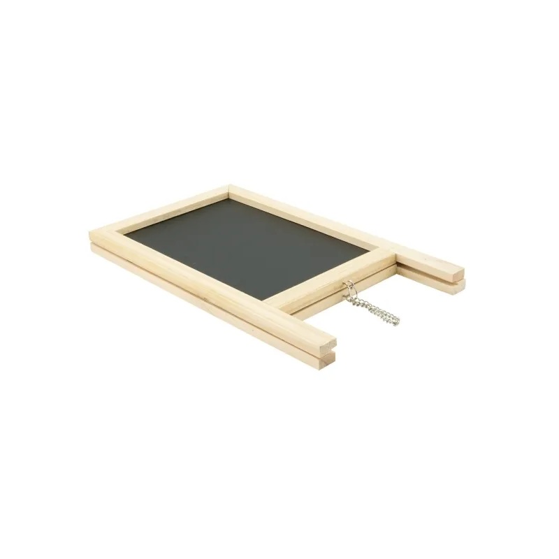 Kridtskilt inkl. kridttusch, Securit® TRUEWICH, 25x15,5x2 cm, fyrretræ/PP, natur, (1 stk.)