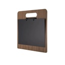 Menuholder med ringmekanisme, Securit® WALNUT, A4, lakeret valnøddetræ, (1 stk.) - Menuholder med ringmekanisme, Securit® WALNUT, A4, lakeret valnøddetræ, (1 stk.)