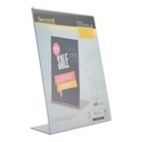 Bordrytter, L-skilt, Securit, A4, akryl, klar transparent, (1 stk.) - Borddisplay L-skilt, Securit, A4, akryl, klar transparent, (1 stk.)