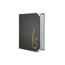 Omslag til vinmenu, Securit® BASIC, A4 til 8 sider, PVC, sort, (1 stk.) - Menomslag VIN, Securit® BASIC, A4 til 8 sider, PVC, sort, (1 stk.)