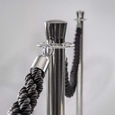 Afspærringsstolpe/ kø-guide (uden fod), Securit, "Classic Chrome", 87,5xØ9,5 cm, rustfrit stål, (1 stk.) - Afspærringsstolpe/ kø-guide (uden fod), Securit, "Classic Chrome", 87,5xØ9,5 cm, rustfrit stål, (1 stk.)