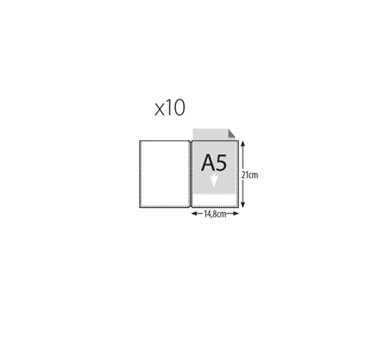 Menulommer til Securit® menuomslag, A5, PP, klar, (10x2 lommer) - Menulommer til Securit® menuomslag, A5, PP, klar, (10x2 lommer)
