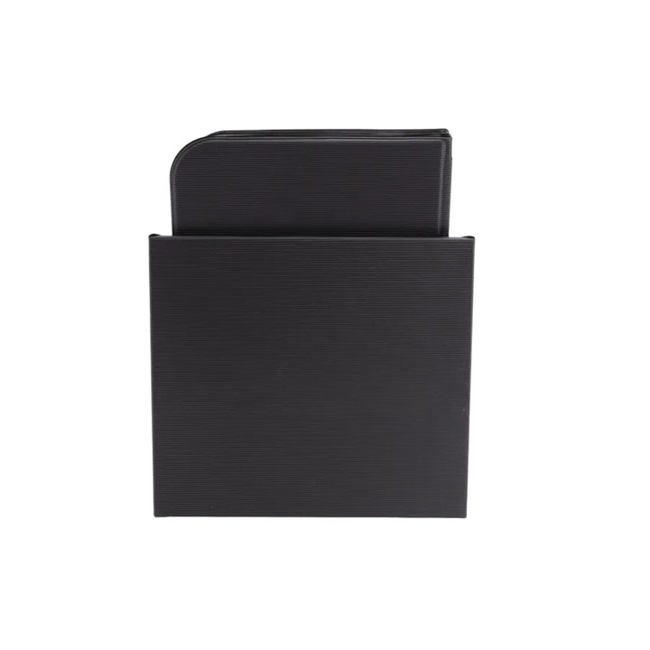 Menuomslag i boks, A4, til 20 sider, Securit® ESSENTIAL, PVC, sort, (10 stk.) - Menuomslag i boks, A4, til 20 sider, Securit® ESSENTIAL, PVC, sort, (10 stk.)