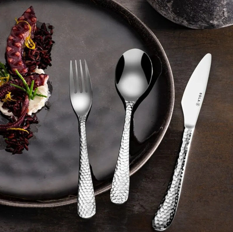 Gaffel, L23,8cm, 18/10 rustfrit stål, SOLA Lima, (6 stk.) - Gaffel, L23,8cm, 18/10 stainless steel, SOLA Lima, (6 stk.)