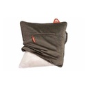 MONTANDOR pude med varmepudelomme, 45x45x12cm, stof, flere farver, Montandor, (1 stk.) (Brun) - MONTANDOR med varmepudelomme, 45x45x12cm, stof, flere farver, Montandor, (1 stk.)