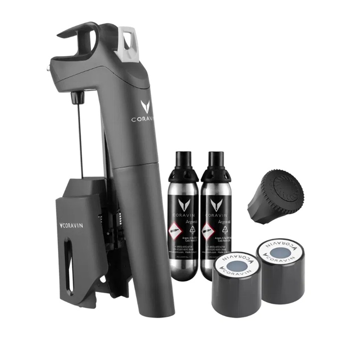 Vinbevaringssystem, Sort, Coravin Timeless Three+ , (1 stk.) - CORAVIN vinbevaringssystem