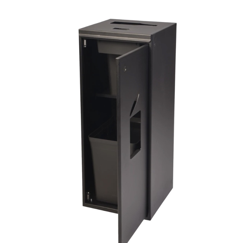 3-delt affaldsspand til batterier, flasker & metal