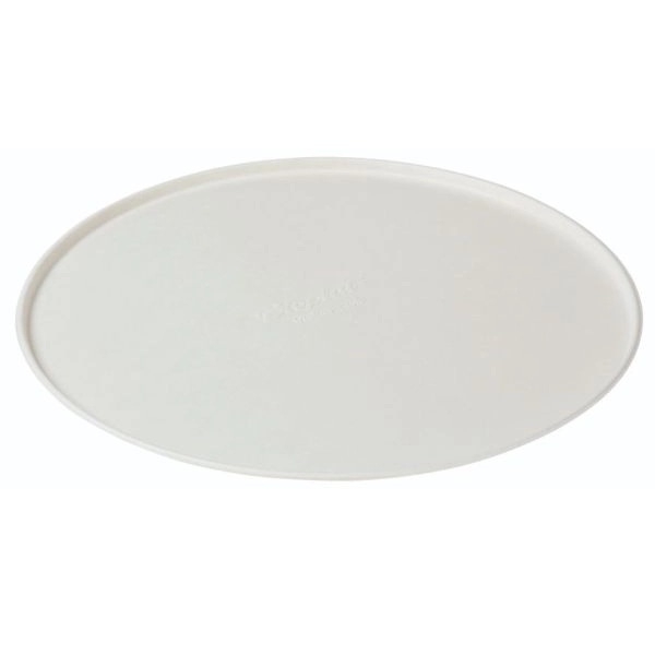 Pizzatallerken, flad, PFAS-free, sukkerrørsfiber, Ø33,2x0,5cm, hvid, Naturesse, (200 stk.) - Tallerken flad PFAS-free sukkerrørsfiber, Ø332x5mm, hvid - PIZZA