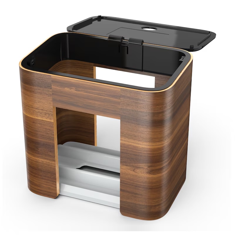 Servietdispenser, N4, bordmodel, valnød, Tork Xpressnap 273002, (1 stk.) - 273002 Tork Xpressnap® Servietdispenser, Valnød - åben