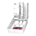 Dispenser til bind, tamponer og trusseindlæg, P1/P2/P3, hvid, Tork 564050, (1 stk.) - 564050 Tork Period Care Dispenser