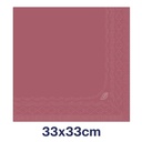 Frokostserviet, Advanced, 33x33cm, 3-lags, bordeaux, Tork 477411, (10 pk á 150 stk, 1500 stk.) - 477411 Tork Frokostserviet Bordeaux