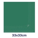 Frokostserviet, blød, mørkegrøn, 3-lags, 33x33cm, Advanced, Tork 477413, (1500 stk.) - 477413 Tork Soft Mørkegrøn Frokostserviet